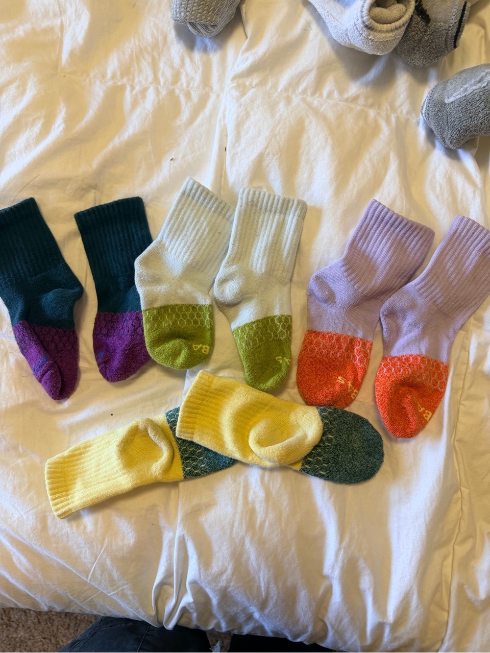 Bundle of 8 pairs of BOMBAS junior size socks lot - Picture 5 of 6